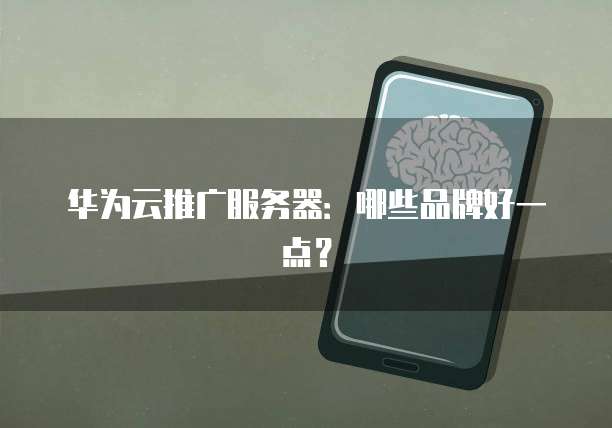 华为云推广服务器：哪些品牌好一点？