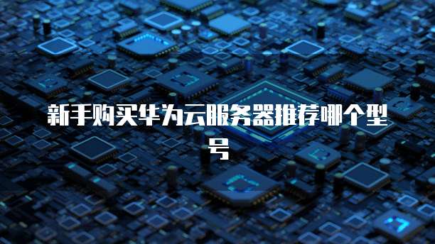 新手购买华为云服务器推荐哪个型号