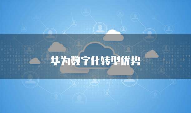 华为数字化转型优势