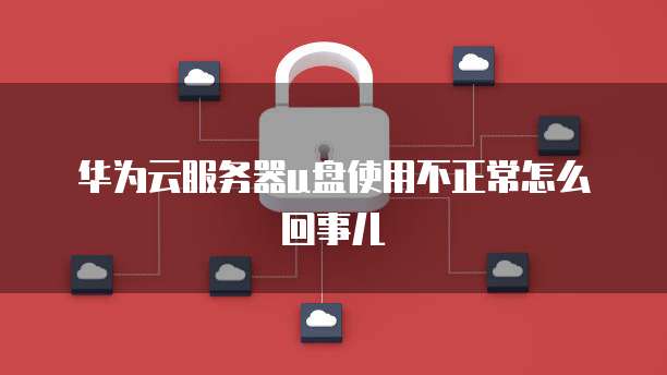 华为云服务器u盘使用不正常怎么回事儿