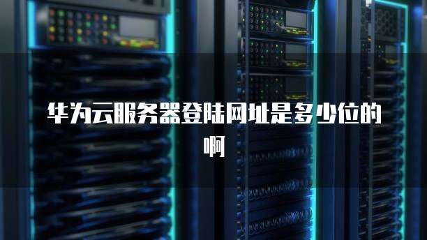 华为云服务器登陆网址是多少位的啊