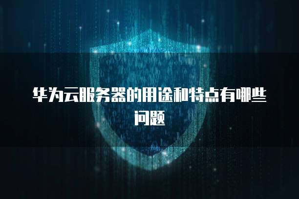 华为云服务器的用途和特点有哪些问题