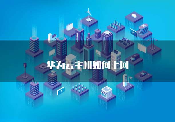 华为云主机如何上网
