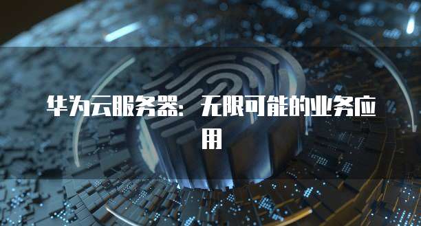 华为云服务器：无限可能的业务应用