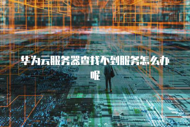华为云服务器查找不到服务怎么办呢