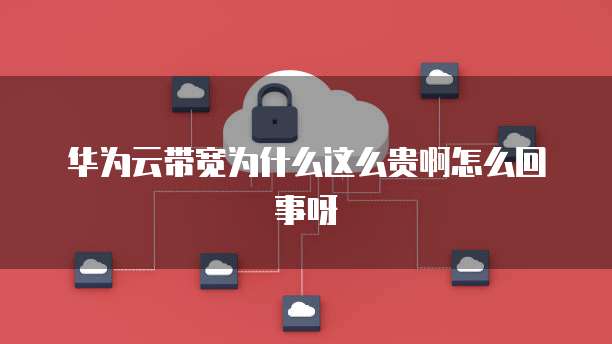 华为云带宽为什么这么贵啊怎么回事呀