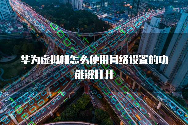 华为虚拟机怎么使用网络设置的功能键打开
