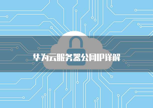 华为云服务器公网IP详解