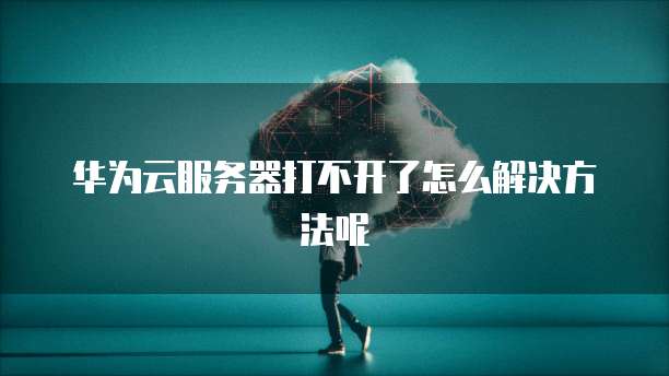 华为云服务器打不开了怎么解决方法呢