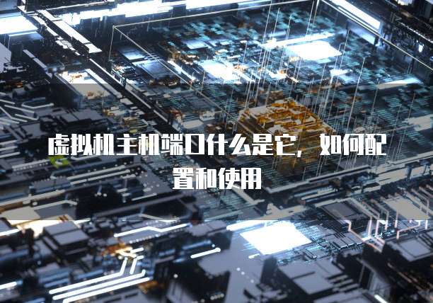 虚拟机主机端口什么是它，如何配置和使用