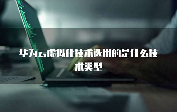 华为云虚拟化技术选用的是什么技术类型