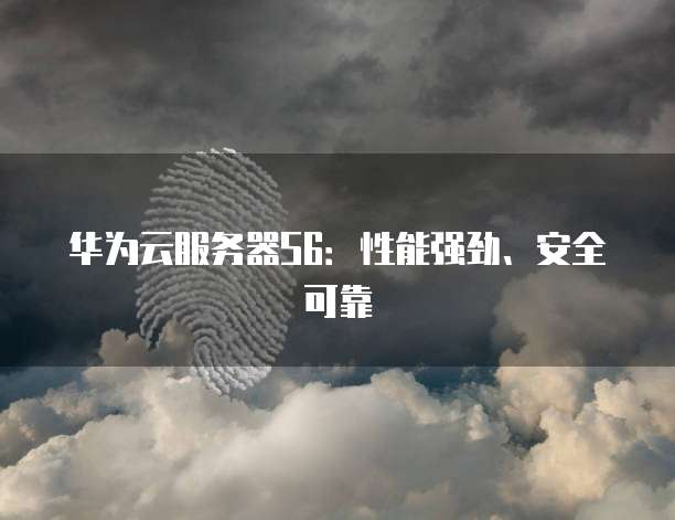 华为云服务器S6：性能强劲、安全可靠