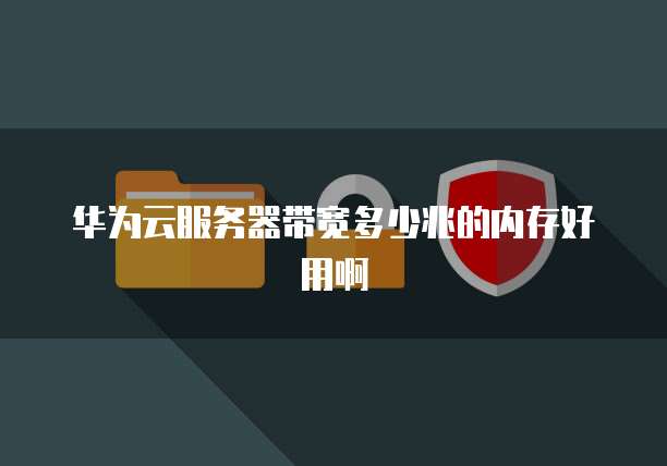 华为云服务器带宽多少兆的内存好用啊