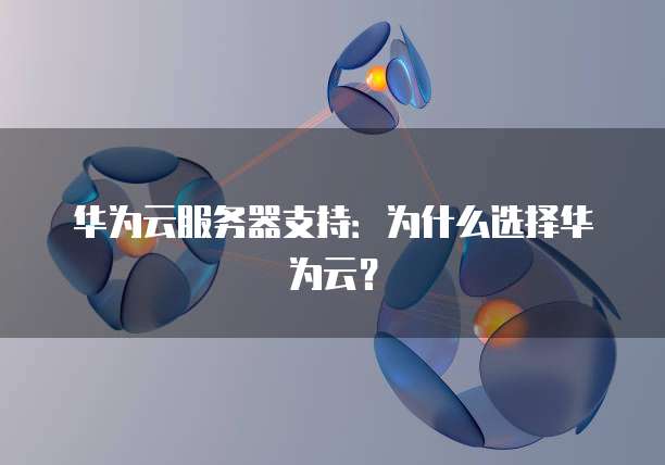 华为云服务器支持：为什么选择华为云？