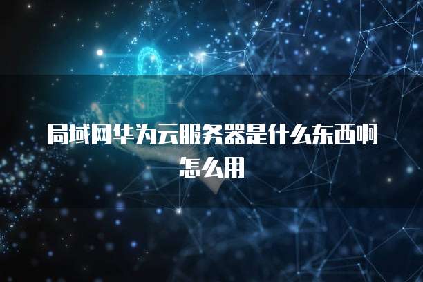 局域网华为云服务器是什么东西啊怎么用