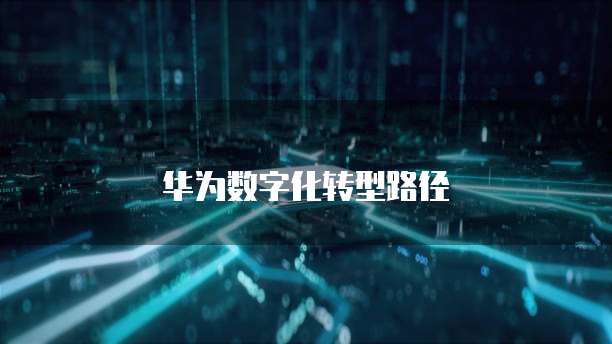 华为数字化转型路径