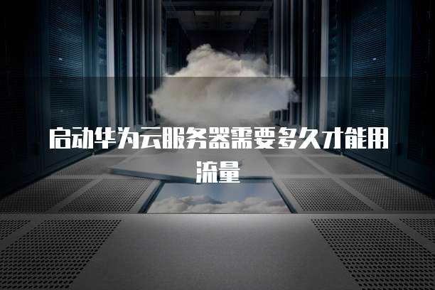 启动华为云服务器需要多久才能用流量