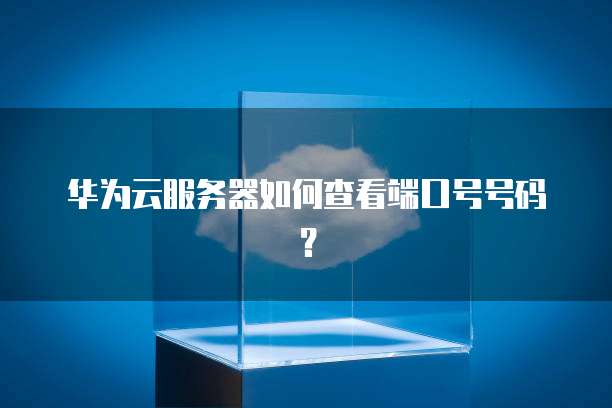华为云服务器如何查看端口号号码？