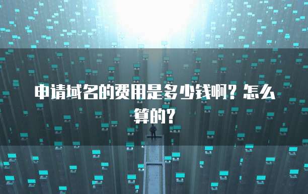 申请域名的费用是多少钱啊？怎么算的？