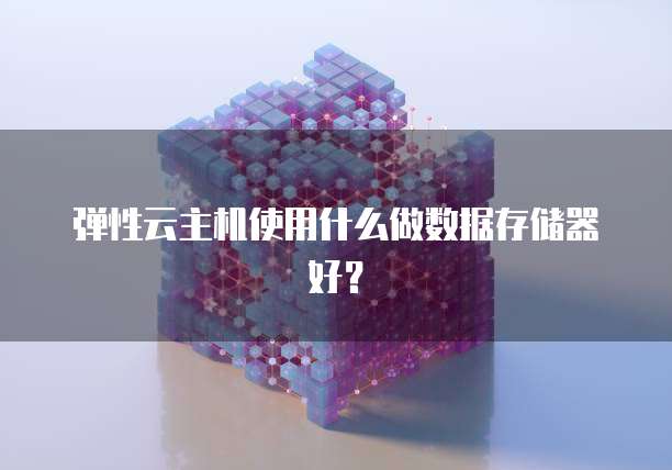 弹性云主机使用什么做数据存储器好？