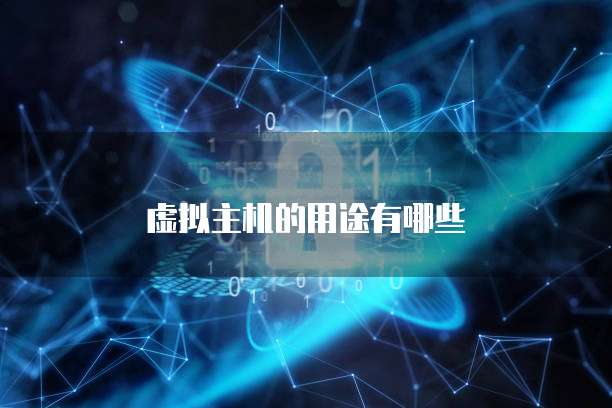 虚拟主机的用途有哪些