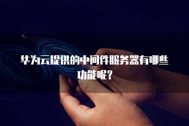华为云提供的中间件服务器有哪些功能呢？