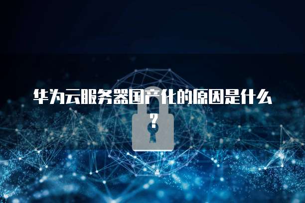 华为云服务器国产化的原因是什么？