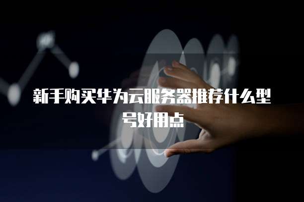 新手购买华为云服务器推荐什么型号好用点