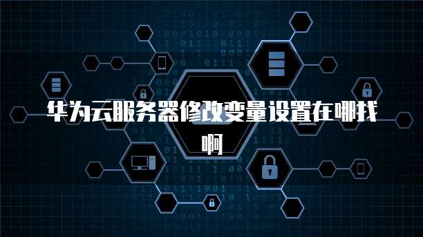 华为云服务器修改变量设置在哪找啊