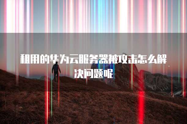 租用的华为云服务器被攻击怎么解决问题呢