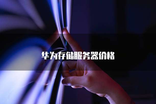 华为存储服务器价格