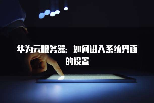 华为云服务器：如何进入系统界面的设置