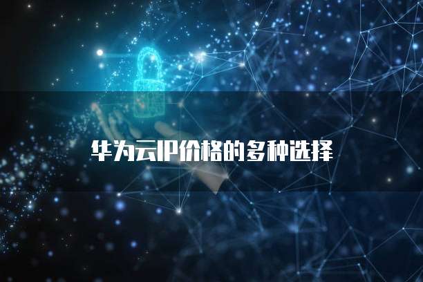 华为云IP价格的多种选择