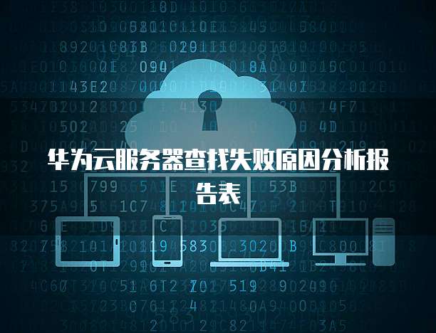 华为云服务器查找失败原因分析报告表
