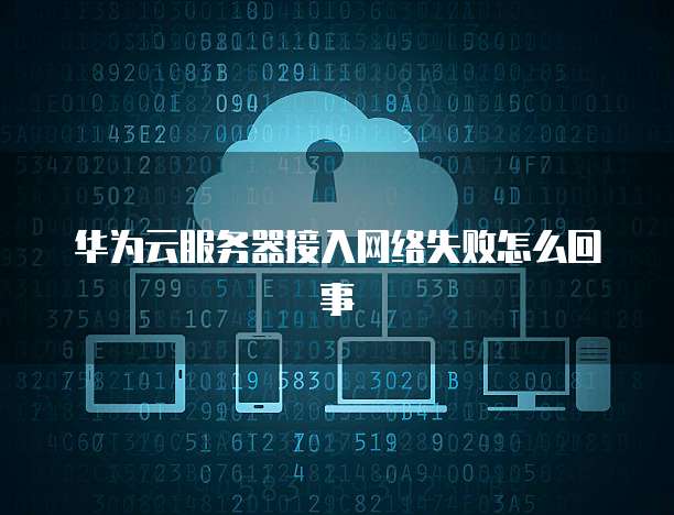华为云服务器接入网络失败怎么回事