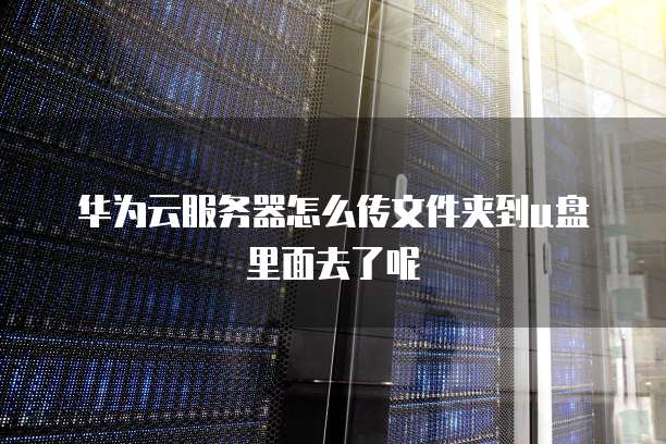 华为云服务器怎么传文件夹到u盘里面去了呢