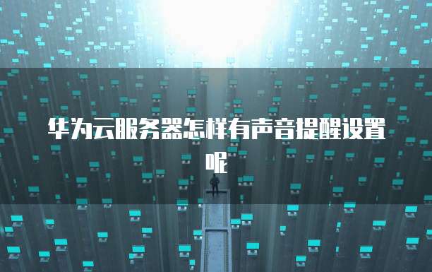 华为云服务器怎样有声音提醒设置呢