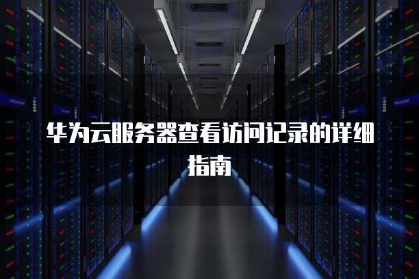 华为云服务器查看访问记录的详细指南