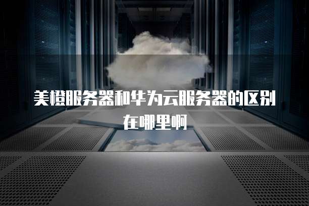 美橙服务器和华为云服务器的区别在哪里啊