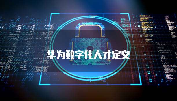 华为数字化人才定义