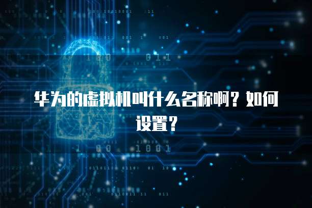 华为的虚拟机叫什么名称啊？如何设置？