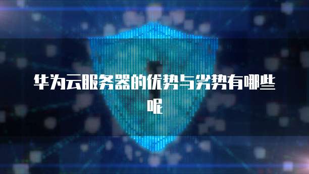 华为云服务器的优势与劣势有哪些呢