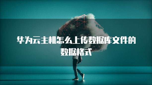 华为云主机怎么上传数据库文件的数据格式