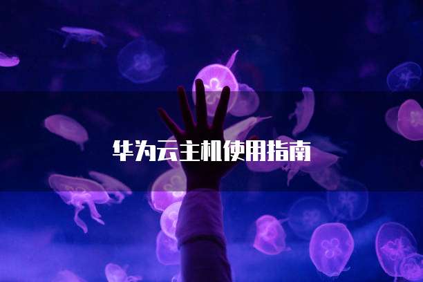 华为云主机使用指南