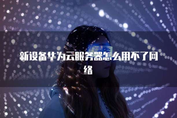 新设备华为云服务器怎么用不了网络