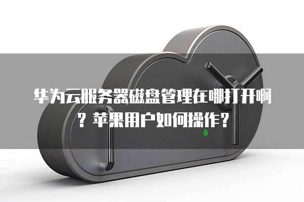 华为云服务器磁盘管理在哪打开啊？苹果用户如何操作？
