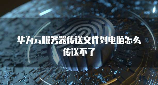 华为云服务器传送文件到电脑怎么传送不了