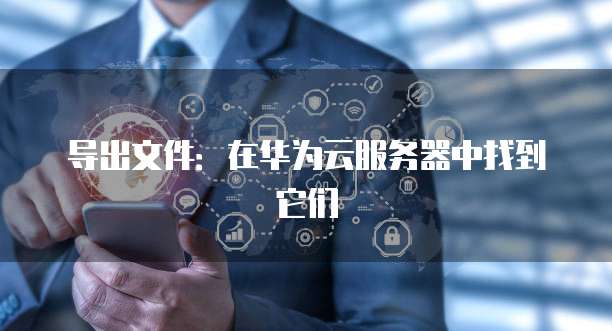 导出文件：在华为云服务器中找到它们