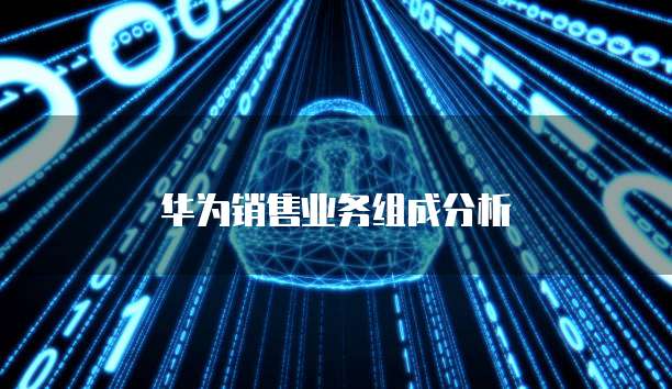 华为销售业务组成分析