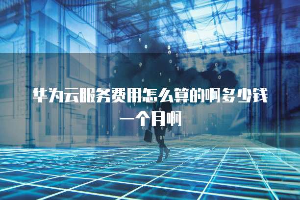 华为云服务费用怎么算的啊多少钱一个月啊